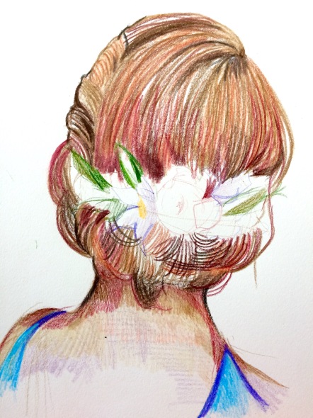 flower crown hairstyles drawing